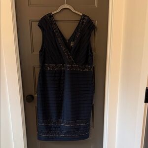 Adrianna Papell Navy Dress 20W